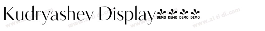 Kudryashev Display字体转换
